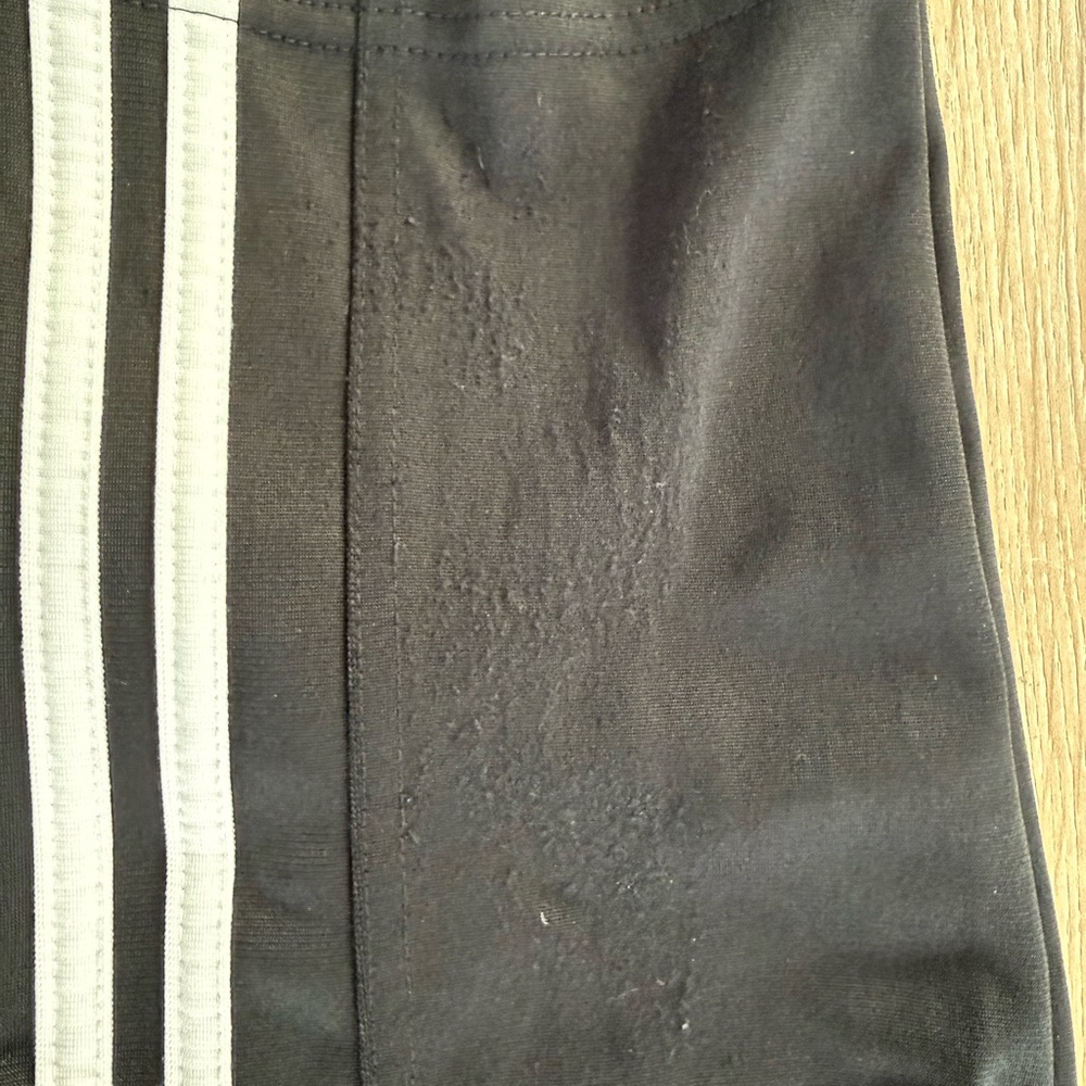 Adidas Black track pants with White Side Stripes - Picture 3 of 13
